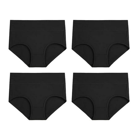 

Women S Seamless Briefs Solid Black Xxl Hipsters 4 Pack