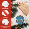 thumbnail image 4 of Cauagu Little Sea Turtles Pattern Acrylic Christmas Pendant,1-Pack Christmas Ornaments Xmas Tree Decor Christmas Décor with Ribbon Cute Tree Hanging for Party Favors-Hexagon, 4 of 7