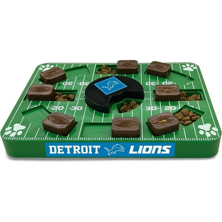 Pets First NFL Detroit Lions Pets Puzzle Toy, Puzzle Treat Dog Toy, Interactive Dog Treat Toy