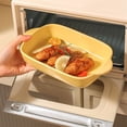 thumbnail image 5 of Rectangular Plate Cheese Baked Rice Plate Dining Plate Vegetable Plate Baking Baking Pan Double Ear Baking Pan, 5 of 5