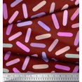 thumbnail image 2 of Soimoi Red Rayon Fabric Brush Stroke Abstract Print Fabric by the Yard 56 Inch Wide, 2 of 3
