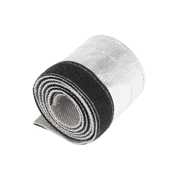 Car Heat Shroud 3/8" ID 3.2ft Aluminized Sleeving Insulated Shield Sleeve Heat Wire Shield Sleeve for 3/8" OD Fuel Lines Heat Protection