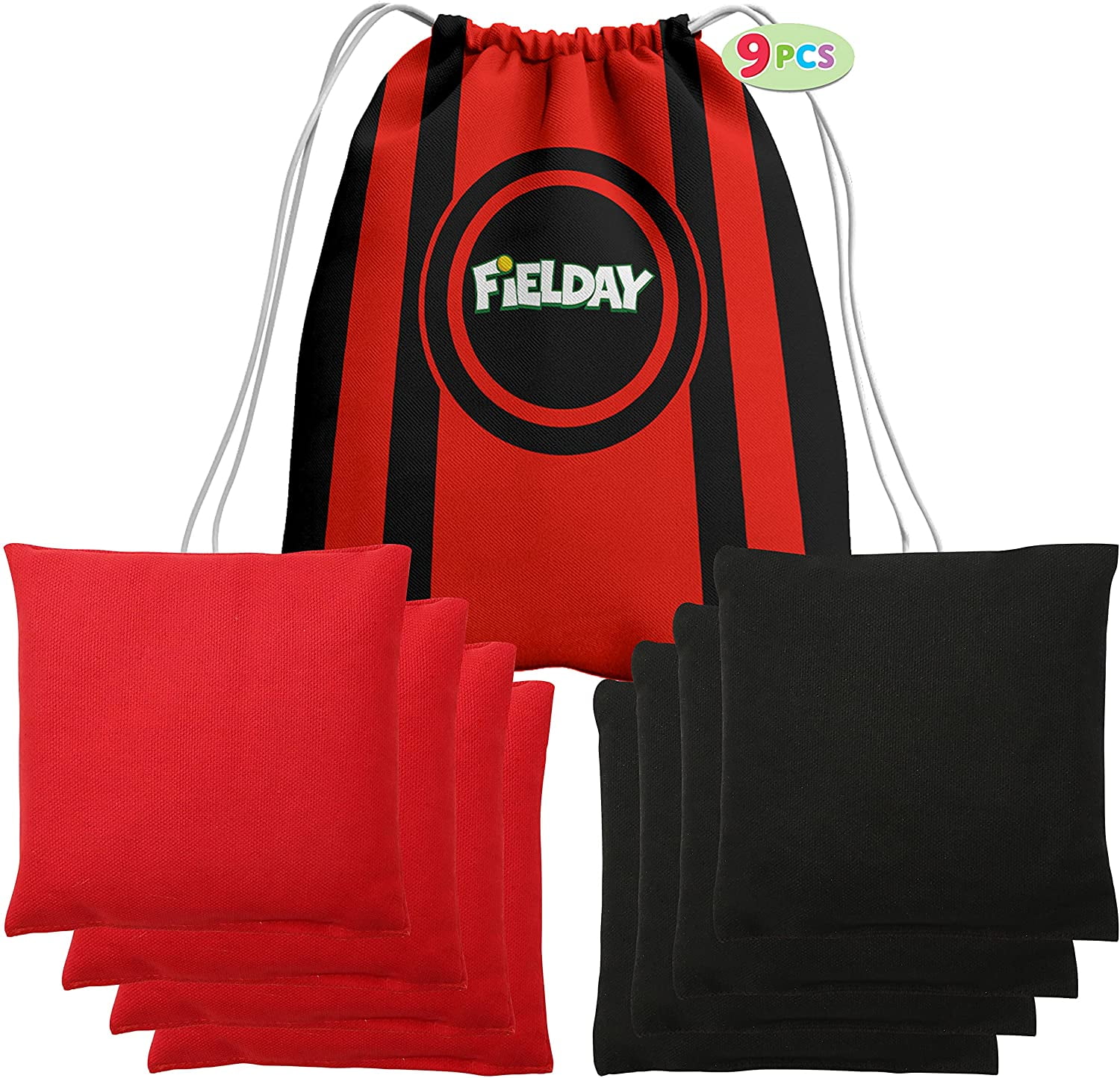 JOYIN 9 Pcs Bean Bags Set, Includes 8 Regulation Size Corn Hole Beans