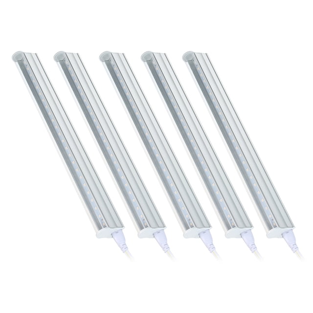 Paquete de 5 tiras de luces de cultivo LED Tubo de 5W T5 LED para instalaciones Luminaria integrada Tomshoo Tiras de luz