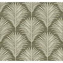 NextWall Grassland Palm Peel and Stick Wallpaper (Charcoal & Sand)