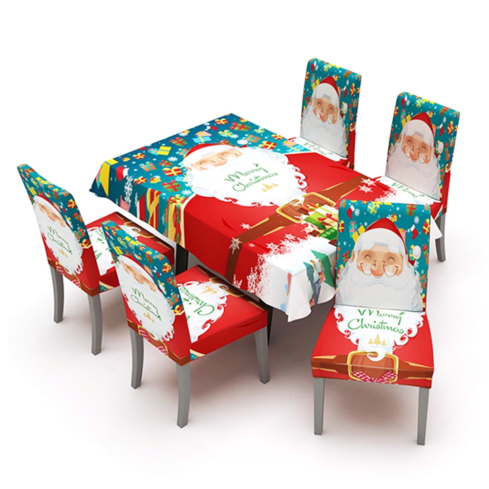 Dining Chair Cover Christmas Style Home Elastic Piece Cover Hotel