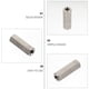 thumbnail image 3 of unbranded 4Ud Barras Rectas Con Rosca Y Tuercas Hexagonales De Inoxidable Para Conector Fuerte, 3 of 7