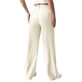 thumbnail image 3 of Women High Waisted Work Pants Business Casual Outfits Office Dress Pants Trousers with Pockets White L, 3 of 6