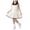 A White, variant on LOOK! Auroural toddler girls princess dresses 5t Girls' Solid Color Round Neck Short Sleeved Dress College Style Open Season Casual And Comfortable Dress(1-10Years)