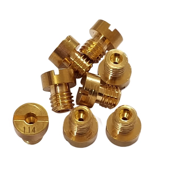 Riwesomey 10 piezas de rosca de carburador 72-150 moto M6 Jet reemplazo para DellOrto PHBL FRD PHF VHSH inyector boquilla Herramientas y ferretería 114-128
