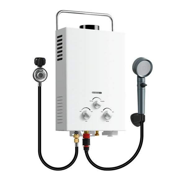 6L Portable Natural Gas , 1.58GPM Instant Hot Shower For Camping/RV, 40K BTU, Tankless Water Heater ,Widely Used