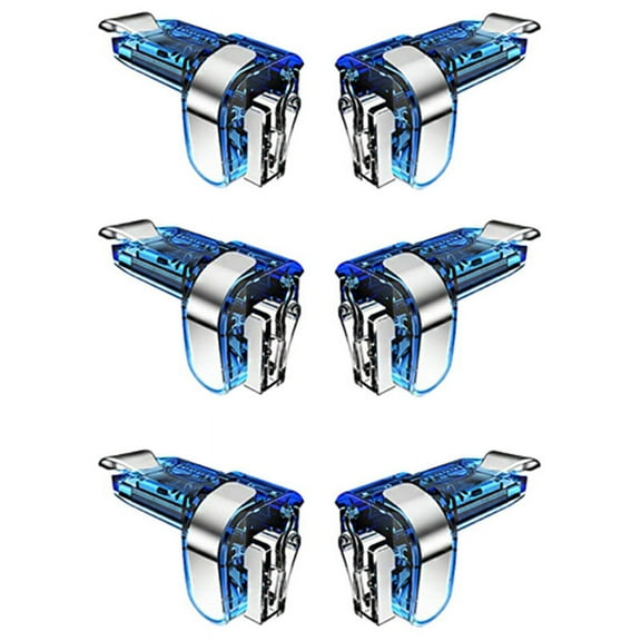 6X Mini Gaming Trigger for Gamepad Mobile Control L1 R1 Game Fire Buttons L1 R1,6 x Game triggers,blue