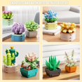 thumbnail image 3 of Set de juguetes de construcción TYCOLE Tiny Flowers Suculents 832 piezas, 3 of 7