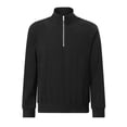 thumbnail image 6 of AZoiNM Men's Quarter Zip Pullover Sweatshirt, Long Sleeve Mock Neck Fleece Sweater, Casual Lightweight Layering Top, 6 of 12