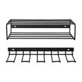 thumbnail image 4 of Mistaha Wall-Mounted Iron Power Tool Organizer Rack for Handheld Drills - Heavy-Duty Floating Storage Shelf - Style 1 - Complete Set, 4 of 6