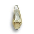 thumbnail image 2 of FLORAL Pearl Women's Wide Width Evening Dress Shoes for Wedding, Prom, & Dinner GOLD 10, 2 of 6