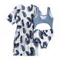 thumbnail image 3 of 7-14Years 3 PCS Swimsuits Kids Summer Beach Bathing Suit Bikini Set-Girls Summer Swimsuit Print Bikini Bathing Suit, 3 of 5