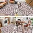 thumbnail image 5 of Area Rugs 2.7'x5', Purple Floral Carpet for Living Room Bedroom Dining Room, Spring Plants Flowers Vintage Rustic Throw Kitchen Rugs Non Slip Washable Rectangle Indoor Outdoor Rugs, 5 of 8