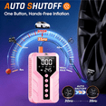 thumbnail image 6 of ODEGNC 6000A Jump Starter with Air Compressor 150PSI, 25000mAh Portable Car Battery Charger, Sakura Pink for SUV RV, 6 of 10