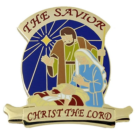 - Christ The Lord Nativity Pin - Oversized at 1.5