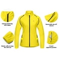 thumbnail image 2 of Little Donkey Andy Women's Lightweight Waterproof Cycling Jacket with Removable Sleeves for Biking Running Golf Yellow XS, 2 of 6
