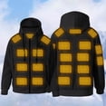 thumbnail image 2 of Heated Jackets for Men 23 Heating Zones 3 Level Temperature Control Zip Up Heated Hoodie Powered by Power Bank (Not Included), 2 of 5