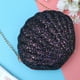 thumbnail image 2 of Bolso bandolera versátil con lentejuelas y forma de concha, con cadena, para mujeres y niñas (negro), 2 of 5