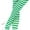 White/Kelly Green, variant on ToBeInStyle Women's Nylon Horizontal Striped Opaque Tights - Black/White - One Size