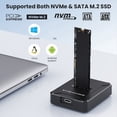 thumbnail image 4 of Nueva Caja Externa para Portátil Tipo C con Soporte para Disco Duro M.2 de Doble Protocolo NVMe/NGFF para Unidad de Estado Sólido, 4 of 6