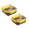 thumbnail image 1 of Oleegame 2PC Kids Snack Boxes For School Bento Lunch Box Reusable 2 Compartment Food Container For School Work & Travel Student Lunch Box Bento Box, 1 of 9