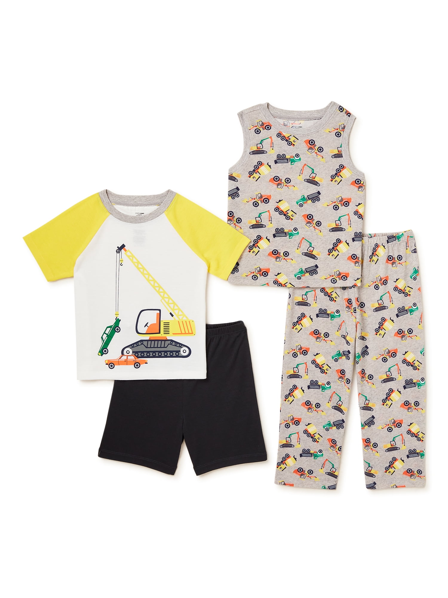 Toddler Boys Pajamas Fire Truck 100% Cotton Kids Summer Short Sets Dinosaur Pajama Airplane PJS Set 2-7 T 