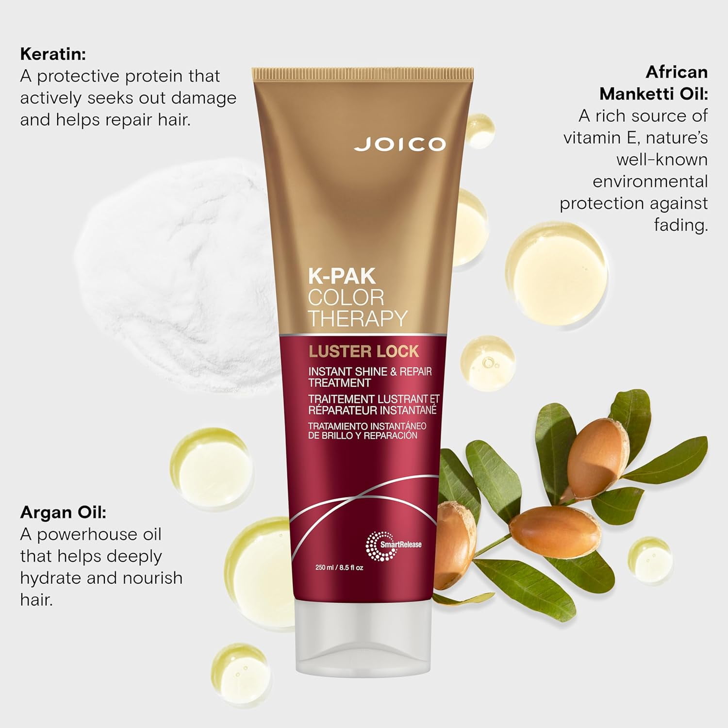 Joico K-PAK Color Therapy Luster Lock Instant Shine & Repair Treatment 8.5 oz