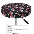 thumbnail image 4 of Lsque Rose Flowers Round Bar chair cushion covers Velvet Fabric Premium Comfort Protects from Scratches and Stains for 14-17 Inch Chair- 13 inch, 4 of 7