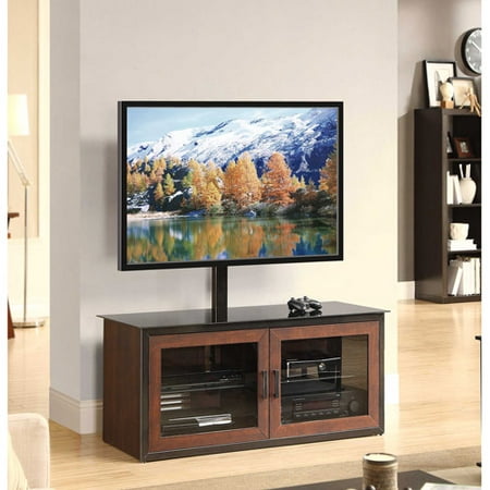 Whalen Brown Closed Door 3-in-1 TV Stand for TVs up to 52 inch