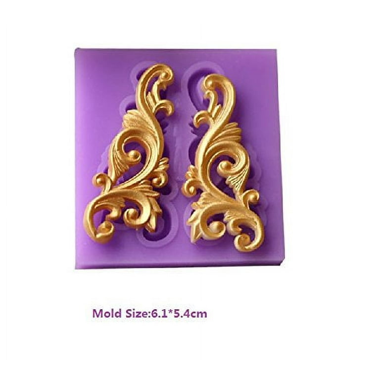 Lilac Flowers Silicone Mold DIY Cake Border Decoration Sugarcraft Polymer  Clay Crafts Mould 
