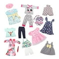 thumbnail image 2 of 10 sets of doll clothes for 18-inch reborn baby dolls including doll dress/pajamas/swimsuits/dance suits/sling skirts, children's toy doll accessories, birthday gifts, 2 of 8