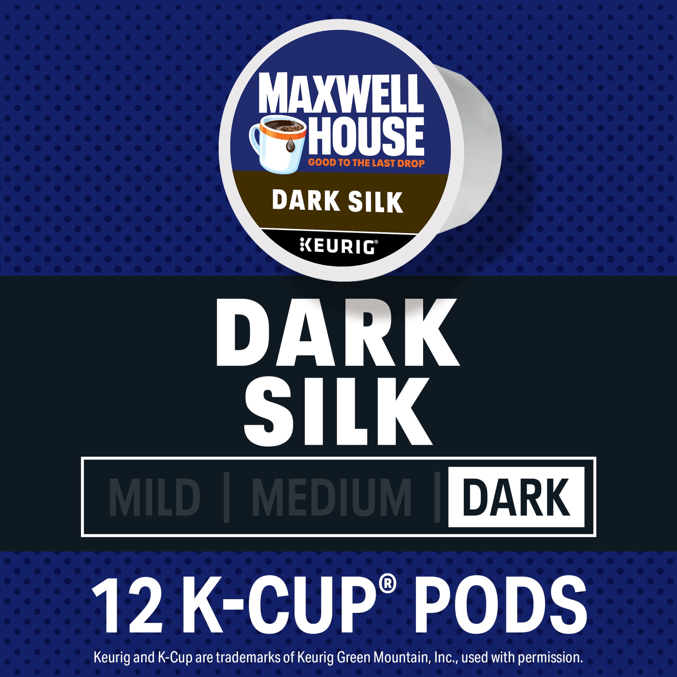 (3 pack) Maxwell House Dark Silk Dark Roast K-Cup® Coffee Pods, 12 ct Box