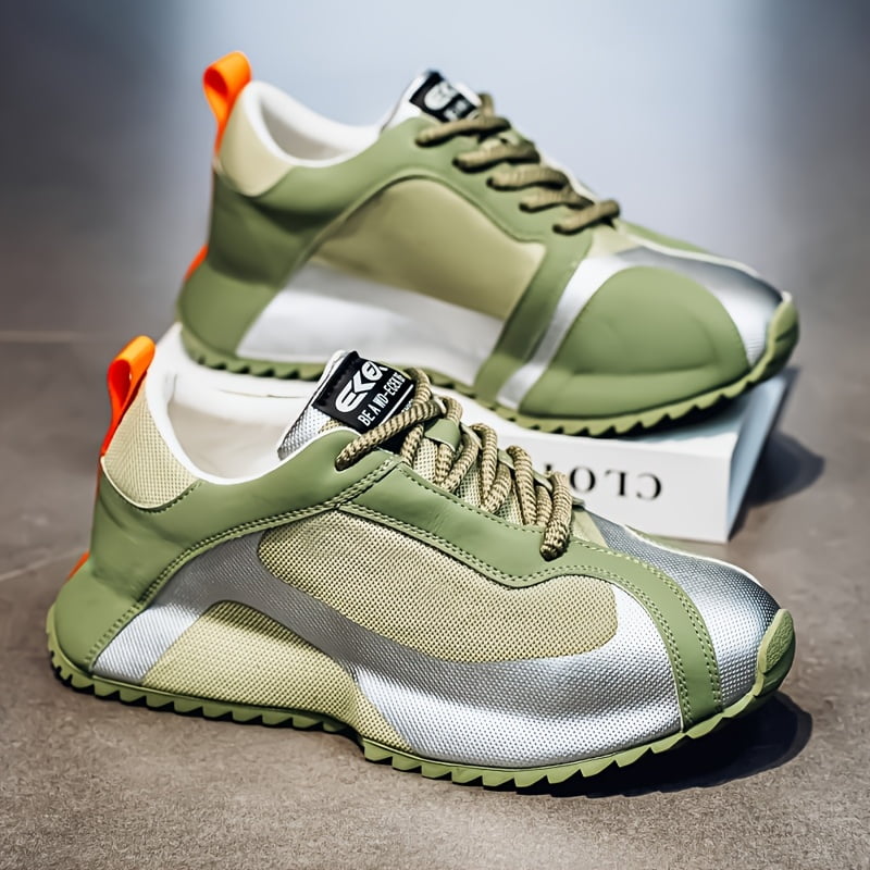 Perfect-2026 New Men'S All-Season Low-Top Casual Sneakers - Durable Outdoor Hiking & Daily Wear Shoes, Sleek Sporty Design, Fabric ， Breathable Fabric & Synthetic Upper, Thick Cushioned PVC Sole for