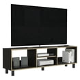 thumbnail image 3 of Mesa para TV hasta 70 Pulgadas con Repisas y Compartimentos para Consolas Color Wengue y Café | Excelsior Tunez, 3 of 5