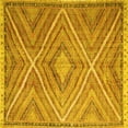 thumbnail image 1 of Ahgly Company Indoor Square Southwestern Yellow Country Area Rugs, 4' Square, 1 of 4