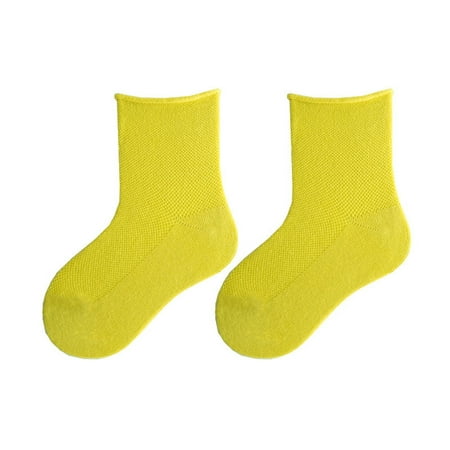 

Rovga Little Boys Girls Socks Children S Spring Summer Solid Candy Color Socks Toddler Kids Baby Thin Mesh Crew Socks