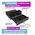 thumbnail image 3 of GoldBrush 16" Cash Drawer for POS Systems with 3 Unlocking Modes and RJ11/RJ12, 3 of 5