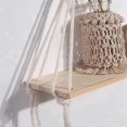 thumbnail image 5 of Wall Hanging Shelf ,Boho Shelves With Wood Shelf ,2 Pcs Handmade Macrame Shelf for Hanging Plants an, 5 of 5