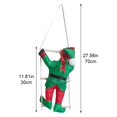 thumbnail image 3 of Wiywef Elf Climbing Rope Ladder Christmas Ornament, Plush Gnome Tree Pendant, 3 of 7
