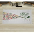 thumbnail image 1 of Vintage Decorative Rug, Love Country Wedding Themed Romantic Butterflies Cartoon Retro Parisienne, Quality Carpet for Bedroom Dorm and Living Room, 6 Sizes, Pale Coffee, by Ambesonne, 1 of 1