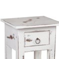 thumbnail image 5 of Sunset Trading Table d'Appoint Étroite en Bois Style Cottage en Blanc Vieilli, 5 of 5