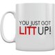 thumbnail image 1 of Taza You Just Got Litt Up, Blanco, 325ml MFZFUKR MZQ-0731, 1 of 5