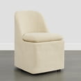 thumbnail image 5 of Spruce & Spring Slipcover Dining Chair with Upholstery and Hidden Casters Set of 2, Sand, 5 of 10