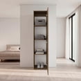 thumbnail image 4 of Home Linen Freestanding Tall Cabinet with Single Door and 4 Horizontal Storage Shelves, Cabinet, 4 of 6