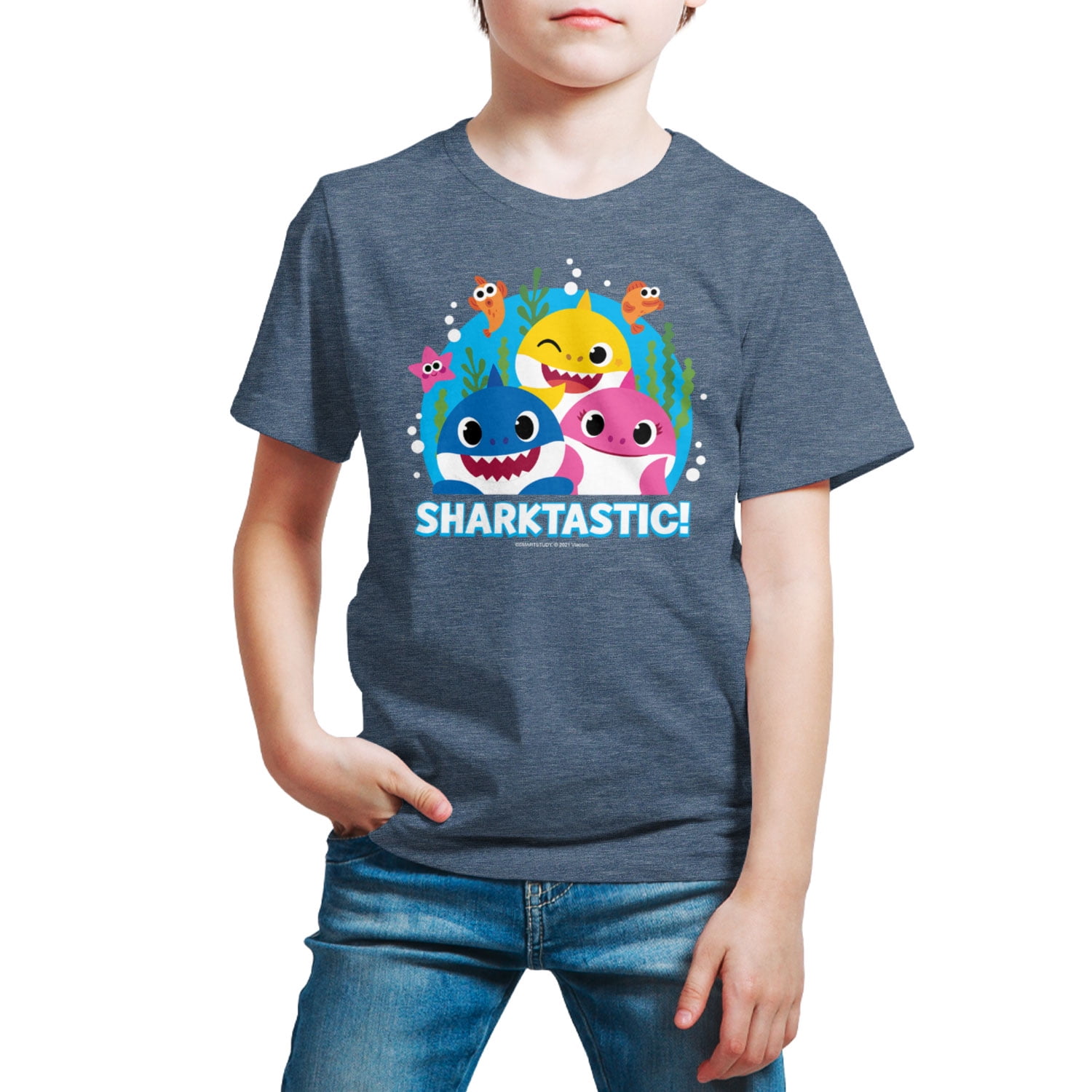 Baby Shark Sharktastic Toddler And Youth Short Sleeve Graphic T